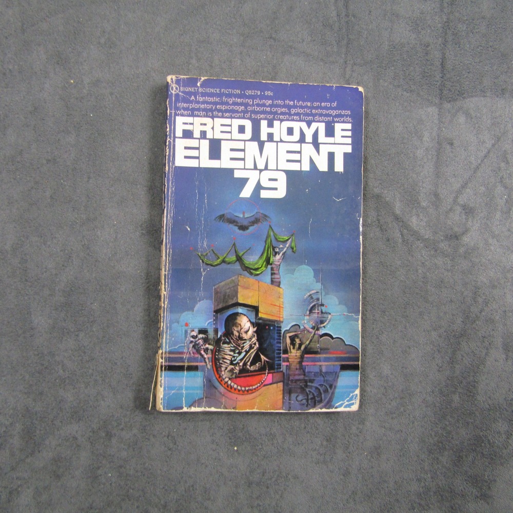 Signet Element 79 Book OS Blue Vintage 1968 First Printing Sci-Fi Fred Hoyle